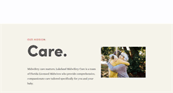 Desktop Screenshot of lakelandmidwiferycare.com